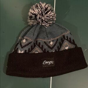 Empyre Geometric Knit Pom Beanie 🤘